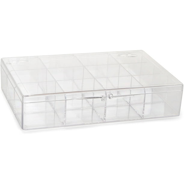 Clear Jewelry Box Plastic Storage Display Painting Container Organizer 12 sizes 